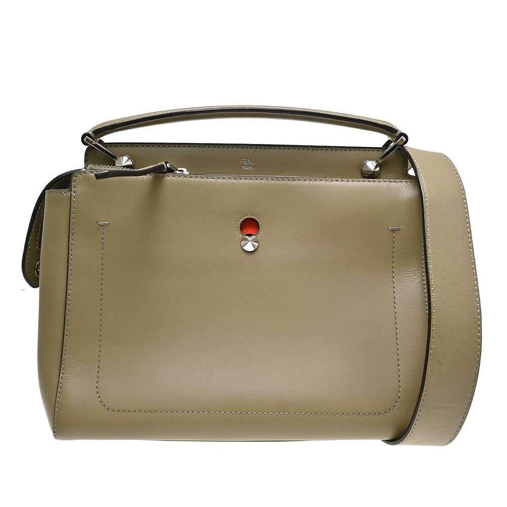 Fendi DotCom Convertible Satchel Leather Medium